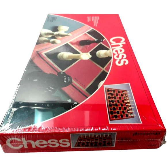 Vintage Chess Set W/ Folding Board Full Size Chess Pieces Classic Strategy Game - Picture 5 of 10